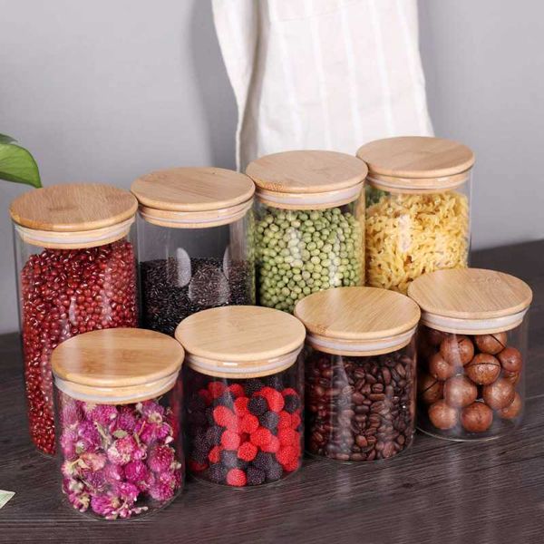 storage bottles & jars and kitchen container bamboo covered round vacuum sealed glass jar for noodle legume cereals rice
storage bottles & jars and kitchen container bamboo covered round vacuum sealed glass jar for noodle legume cereals rice