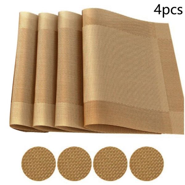 table runner 4pcs 30*45cm washable placemats for holding dishes rectangle pvc place mats kitchen non-slip
table runner 4pcs 30*45cm washable placemats for holding dishes rectangle pvc place mats kitchen non-slip