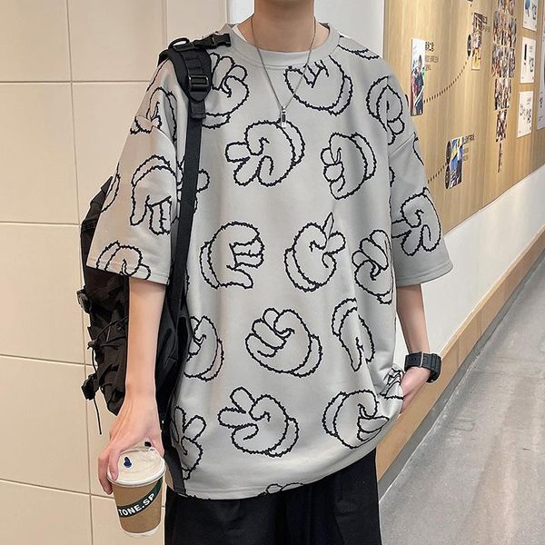 men's t-shirts half-sleeve t-shirt for men streetwear fashion trendy white black gray color tees round neck full print summer 2021 est
men's t-shirts half-sleeve t-shirt for men streetwear fashion trendy white black gray color tees round neck full print summer 2021 est
