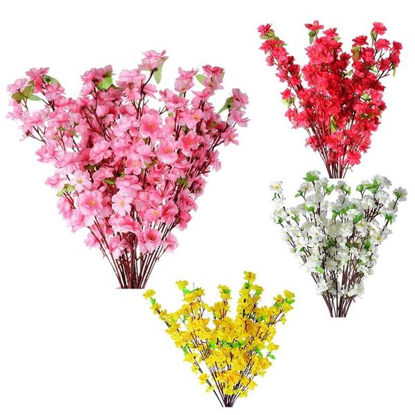 decorative flowers & wreaths 10pcs peach blossom bouquets faux fake plants for decor
decorative flowers & wreaths 10pcs peach blossom bouquets faux fake plants for decor