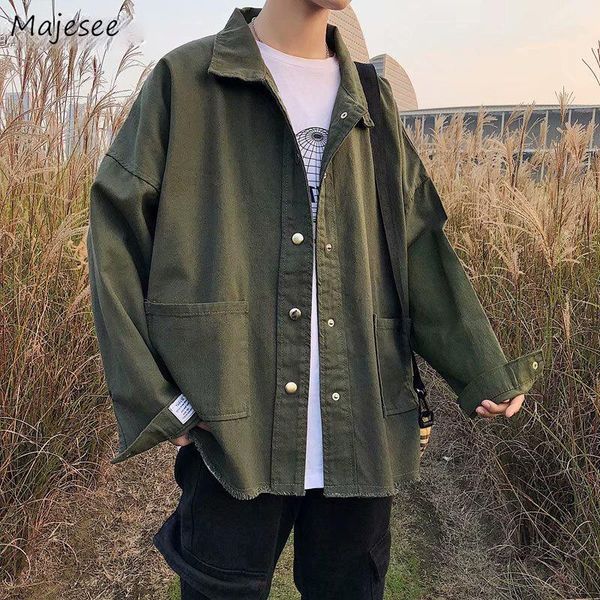 men's jackets men solid japanese style cargo pockets loose ulzzang retro students simple all-match trendy streetwear mens outwear chic, Black;brown
men's jackets men solid japanese style cargo pockets loose ulzzang retro students simple all-match trendy streetwear mens outwear chic, Black;brown