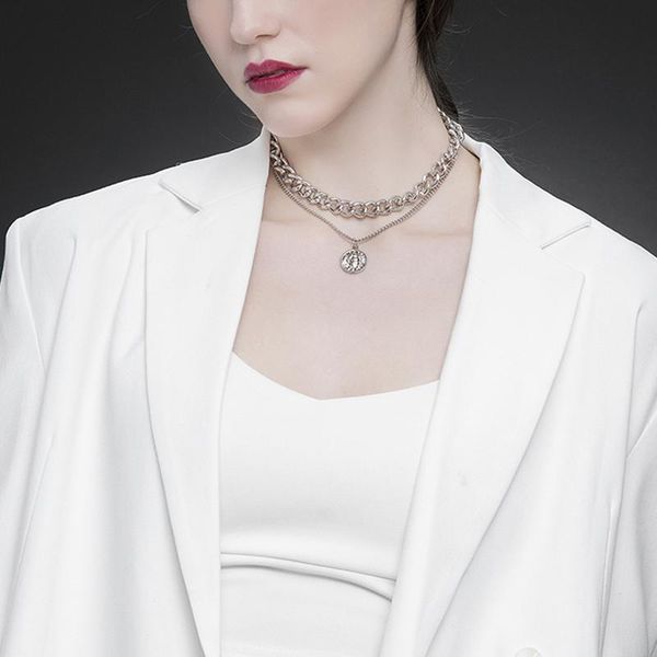 chains punk lock choker necklace pendant women collar statement brand gold color chunky thick chain steampunk men, Silver
chains punk lock choker necklace pendant women collar statement brand gold color chunky thick chain steampunk men, Silver