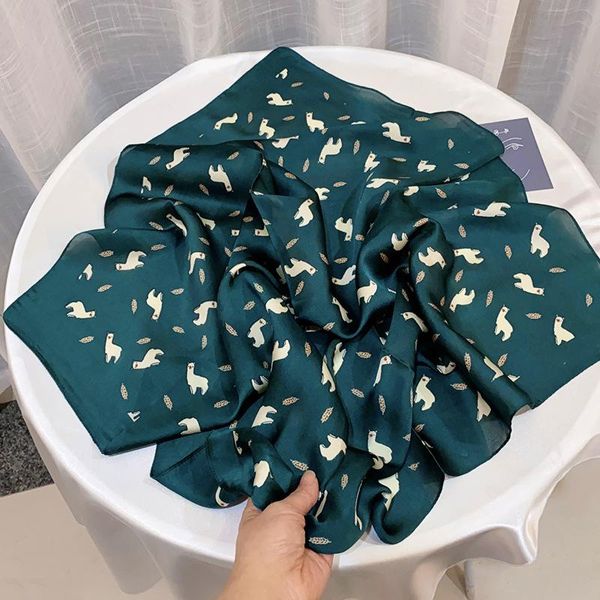 scarves 2021 spring square scarf for women silk feeling hair band foulard female office neckerchief bandana luxury, Blue;gray
scarves 2021 spring square scarf for women silk feeling hair band foulard female office neckerchief bandana luxury, Blue;gray