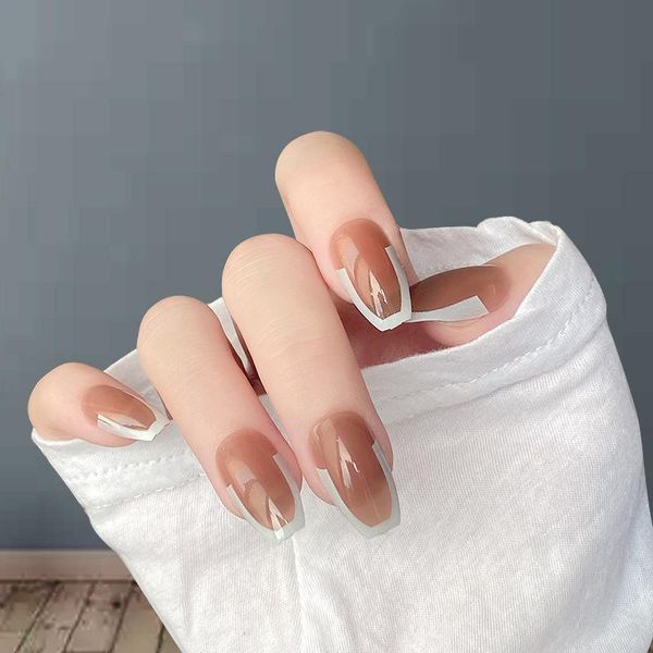false nails 24pcs white geometric french long square fake reusable nude color with liquid glue wholesale drop, Red;gold
false nails 24pcs white geometric french long square fake reusable nude color with liquid glue wholesale drop, Red;gold