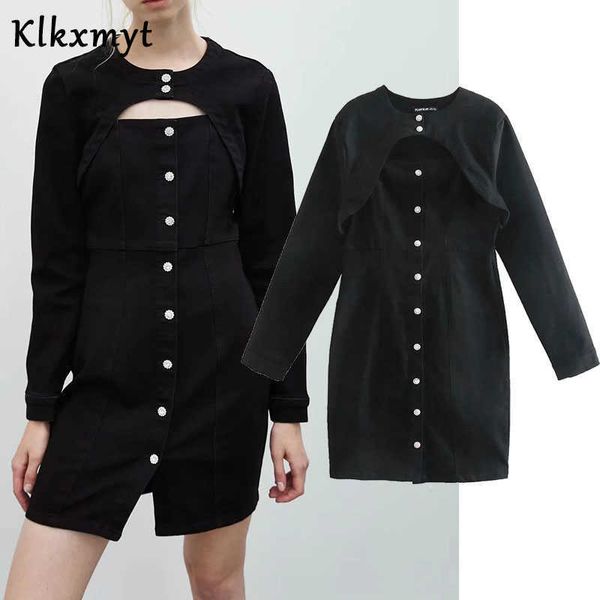 klkxmyt za dress women chic fashion splicing diamond button mini vintage long sleeve female es veatidos mujer 210527, Black;gray
klkxmyt za dress women chic fashion splicing diamond button mini vintage long sleeve female es veatidos mujer 210527, Black;gray