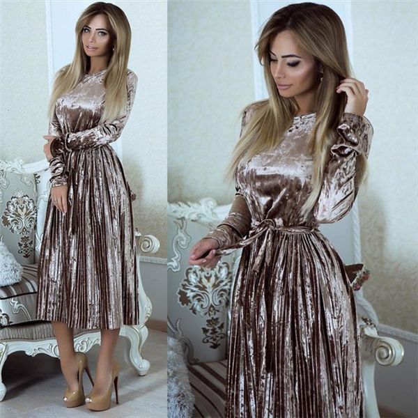 vintage long sleeve velvet women dress bodycon belted midi spring pleated party dresses vestidos robe femme, Black;gray
vintage long sleeve velvet women dress bodycon belted midi spring pleated party dresses vestidos robe femme, Black;gray