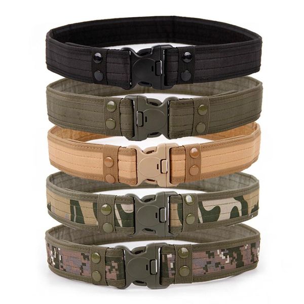army style thicken combat belts quick release tactical belt fashion men canvas waistband outdoor hunting accessories 130cm waist support, Black;gray
army style thicken combat belts quick release tactical belt fashion men canvas waistband outdoor hunting accessories 130cm waist support, Black;gray