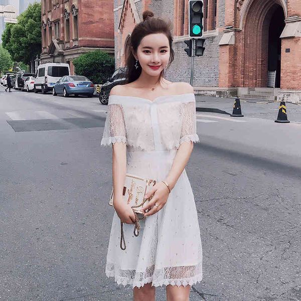 casual dresses summer off shoulder dress women vintage style sweet ladies white lace elegant mini kawaii slash neck robe femme s-xl1 f8n4, Black;gray
casual dresses summer off shoulder dress women vintage style sweet ladies white lace elegant mini kawaii slash neck robe femme s-xl1 f8n4, Black;gray