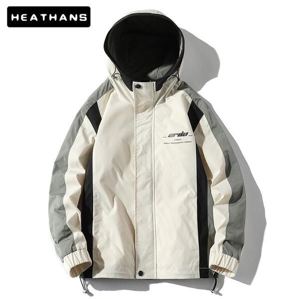 men's jackets harajuku jacket fashion spring autumn coat hooded men outwear windbreaker patchwork male clothes 2021, Black;brown
men's jackets harajuku jacket fashion spring autumn coat hooded men outwear windbreaker patchwork male clothes 2021, Black;brown