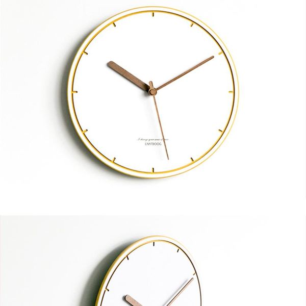 wall clocks minimalist clock silent living room modern design industrial yellow border nordic reloj de pared decoration
wall clocks minimalist clock silent living room modern design industrial yellow border nordic reloj de pared decoration