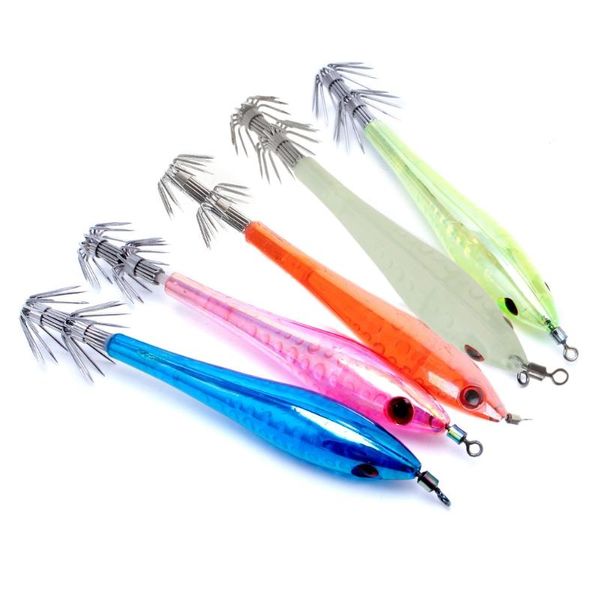 5pcs glow in dark luminous squid cuttlefish fishing lures tackle jig bait hooks r58b
5pcs glow in dark luminous squid cuttlefish fishing lures tackle jig bait hooks r58b