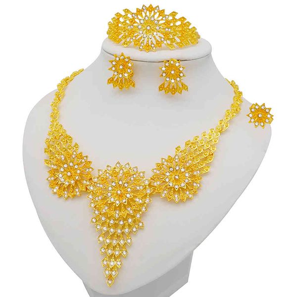 jewelry sets 2021 dubai gold color for women big necklace african set italian bridal jewellery wedding accessories, Black
jewelry sets 2021 dubai gold color for women big necklace african set italian bridal jewellery wedding accessories, Black