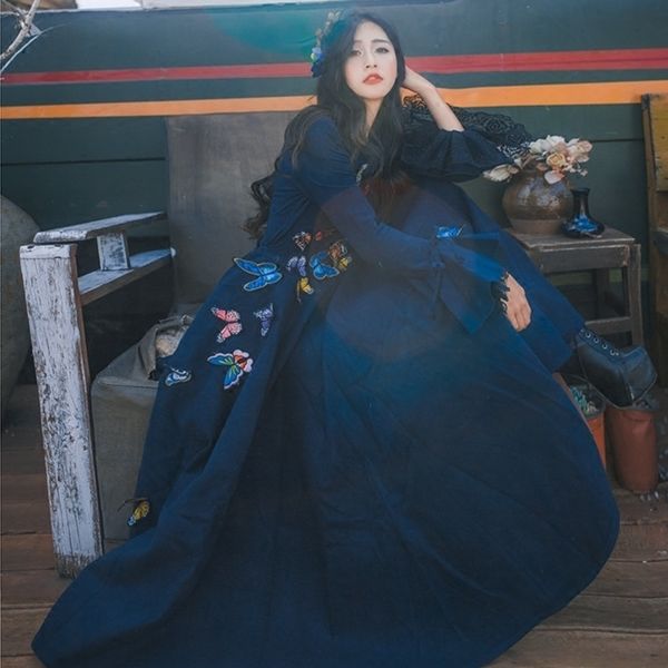 dress clothed autumn women and elegant the widening neck glove from vintage embroidery of butterfly ed in party es mujer, Black;gray
dress clothed autumn women and elegant the widening neck glove from vintage embroidery of butterfly ed in party es mujer, Black;gray