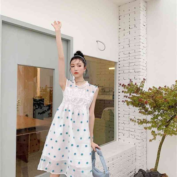 casual dresses polka dot white summer sleeveless kawaii cute korean women patchwork long sheer 157o, Black;gray
casual dresses polka dot white summer sleeveless kawaii cute korean women patchwork long sheer 157o, Black;gray