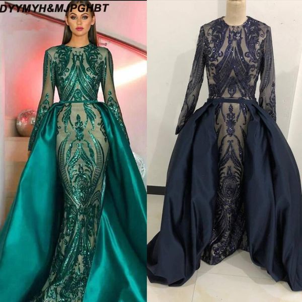 party dresses luxury dark green evening 2021 abendkleider sequined long sleeve prom gown with detachable train customer made, White;black
party dresses luxury dark green evening 2021 abendkleider sequined long sleeve prom gown with detachable train customer made, White;black