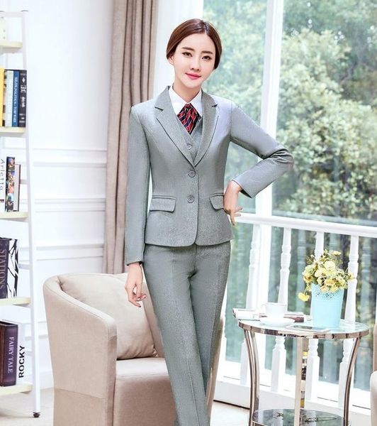 women's suits & blazers formal women business ladies 3 piece vest, pant and jacket set work wear waistcoat office uniform designs, White;black
women's suits & blazers formal women business ladies 3 piece vest, pant and jacket set work wear waistcoat office uniform designs, White;black
