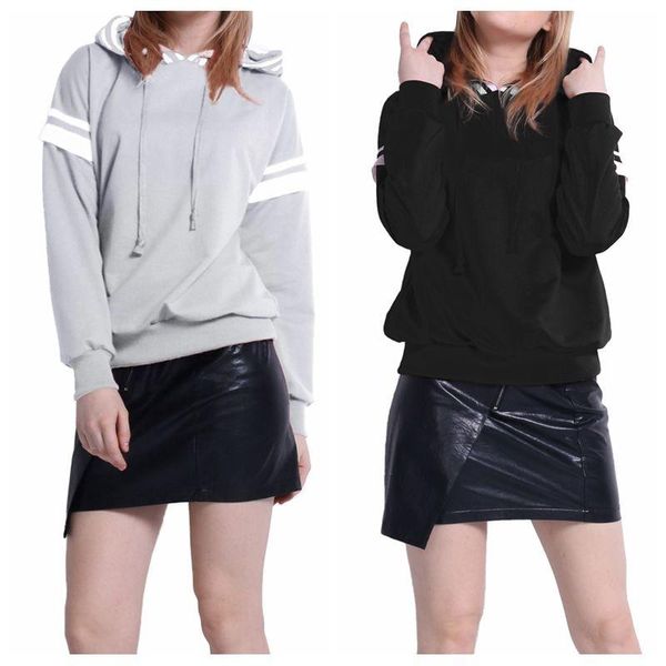 women's hoodies & sweatshirts patchwork women 2021 zanzea casual pullover long sleeve hooded plus size autumn loose sweatshirt, Black 
women's hoodies & sweatshirts patchwork women 2021 zanzea casual pullover long sleeve hooded plus size autumn loose sweatshirt, Black
