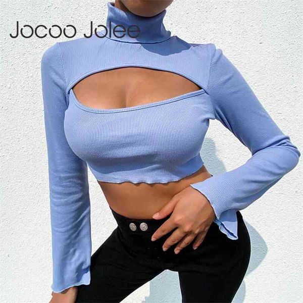 women spring long sleeve turtleneck hollow out knitted t shirts elegant office lady solid cropped tee 210416, White
women spring long sleeve turtleneck hollow out knitted t shirts elegant office lady solid cropped tee 210416, White
