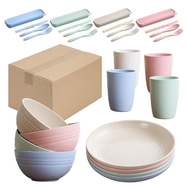 dishes & plates 28pcs wheat straw dinnerware set lightweight colorful dinner dessert plate bowls cup dish knife fork spoon tableware
dishes & plates 28pcs wheat straw dinnerware set lightweight colorful dinner dessert plate bowls cup dish knife fork spoon tableware