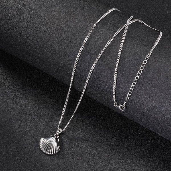 chains star necklace retro shell fishtail chain 2021 fashion couple nameplate stainless steel commemorative gift, Silver
chains star necklace retro shell fishtail chain 2021 fashion couple nameplate stainless steel commemorative gift, Silver