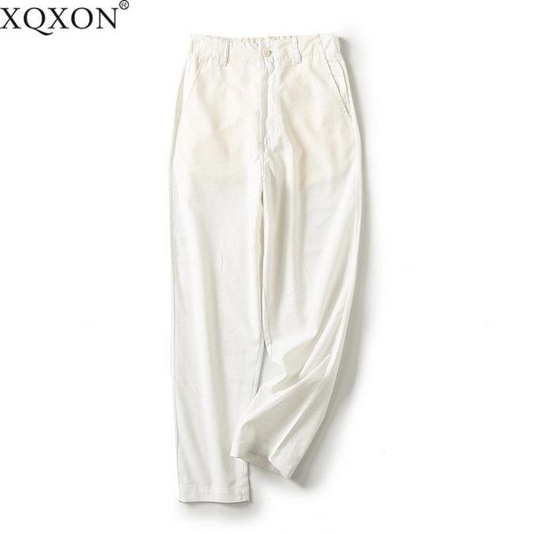 women's pants & capris 2021 summer simple high waist casual nine-point women mujer pantalones, Black;white
women's pants & capris 2021 summer simple high waist casual nine-point women mujer pantalones, Black;white