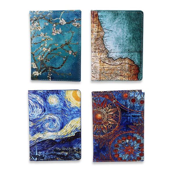 card holders starry sky passport cover fashion women men pu leather travel wallet landscape holder high quatity case for passports, Brown;gray
card holders starry sky passport cover fashion women men pu leather travel wallet landscape holder high quatity case for passports, Brown;gray