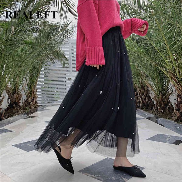 spring summer bead printed mesh pleated women's long skirts elegant high waist female umbrella maxi 210428, Black
spring summer bead printed mesh pleated women's long skirts elegant high waist female umbrella maxi 210428, Black