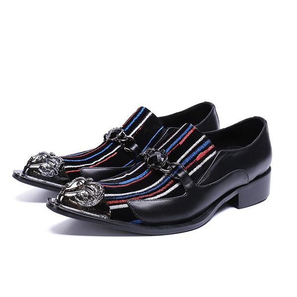 dress shoes men wedding fashion men's lace-up pointed toe iron blue stripes oxfords formal casual, Black
dress shoes men wedding fashion men's lace-up pointed toe iron blue stripes oxfords formal casual, Black