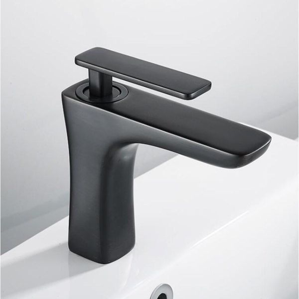 bathroom sink faucets fashion black brass single lever and cold faucet basin faucet,tap