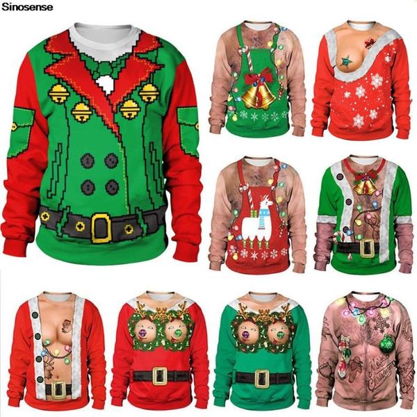 men's sweaters men women ugly christmas sweater funny xmas pullover holiday party crew neck sweatshirt couple jumper, White;black
men's sweaters men women ugly christmas sweater funny xmas pullover holiday party crew neck sweatshirt couple jumper, White;black