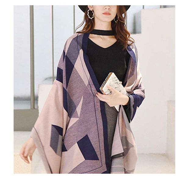 scarves 190cm travel scarf women shawl geometry large size long warm cashmere poncho cape wrap diamond pattern blanket, Blue;gray
scarves 190cm travel scarf women shawl geometry large size long warm cashmere poncho cape wrap diamond pattern blanket, Blue;gray
