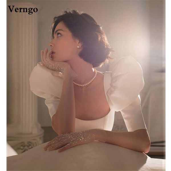 other wedding dresses verngo 2021 korea a line imported satin dress puffy sleeves strapless sweep train bride gowns custom simple robe maria, White
other wedding dresses verngo 2021 korea a line imported satin dress puffy sleeves strapless sweep train bride gowns custom simple robe maria, White