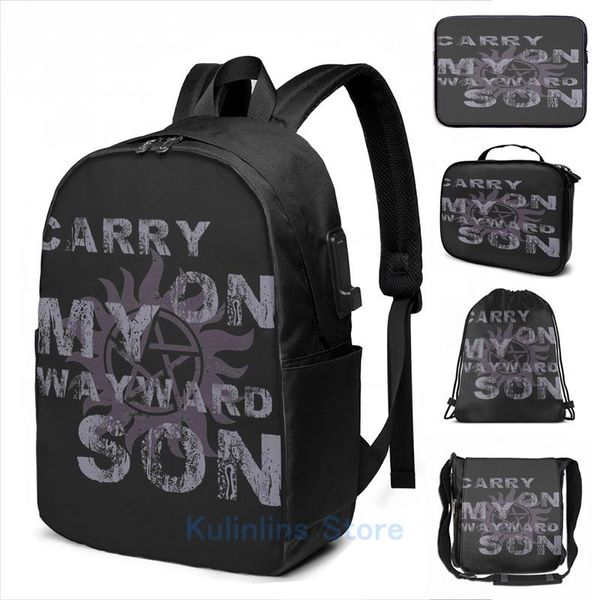 backpack funny graphic print spn supernatural wayward son usb charge men school bags women bag travel laptop
backpack funny graphic print spn supernatural wayward son usb charge men school bags women bag travel laptop