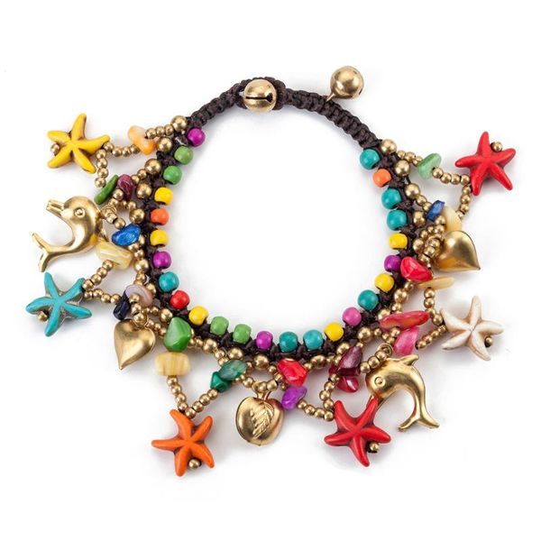 charm bracelets statement handmade colorful starfish beads multilayers ceramic stone bracelet female bohemia for women, Golden;silver
charm bracelets statement handmade colorful starfish beads multilayers ceramic stone bracelet female bohemia for women, Golden;silver