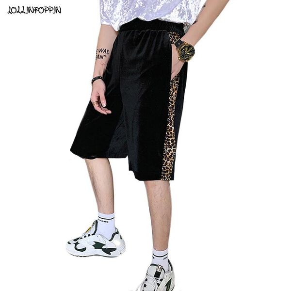 knee length men leopard casual shorts drawstring elastic waist 2021 summer hip hop side stripe mens velour men's, White;black
knee length men leopard casual shorts drawstring elastic waist 2021 summer hip hop side stripe mens velour men's, White;black
