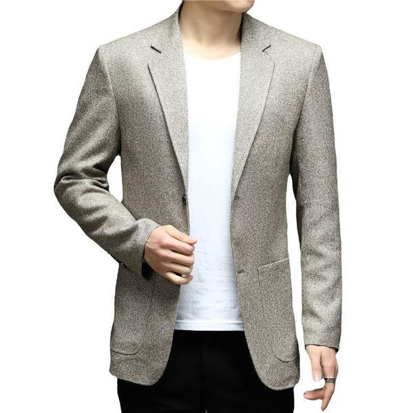 men's suits & blazers blazer spring men casual jacket trend solid business slim fit suit knitting coats male clothing, White;black
men's suits & blazers blazer spring men casual jacket trend solid business slim fit suit knitting coats male clothing, White;black