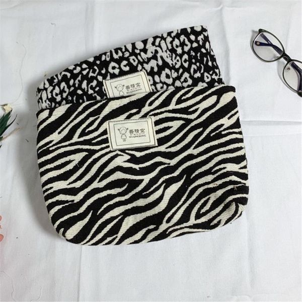 cosmetic bags & cases hand bag toiletry case women canvas storage makeup organizer