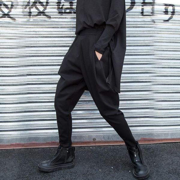 women's pants & capris johnature fashion casual autumn winter soild color full length women 2021 elastic waist loose japanese harem, Black;white
women's pants & capris johnature fashion casual autumn winter soild color full length women 2021 elastic waist loose japanese harem, Black;white