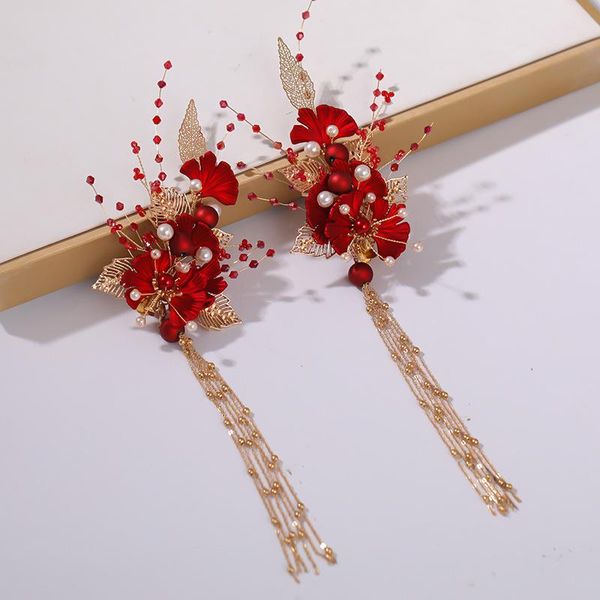 hair clips & barrettes red flower tassel hairpin chinese traditional style side clip styling piece for travel pography lb, Golden;silver
hair clips & barrettes red flower tassel hairpin chinese traditional style side clip styling piece for travel pography lb, Golden;silver