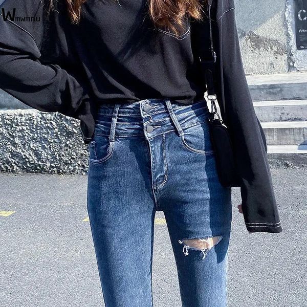 vintage streetwear stretch denim trousers korean style slim pants female fashion high waist skinny ripped pencil jeans women women's, Blue
vintage streetwear stretch denim trousers korean style slim pants female fashion high waist skinny ripped pencil jeans women women's, Blue