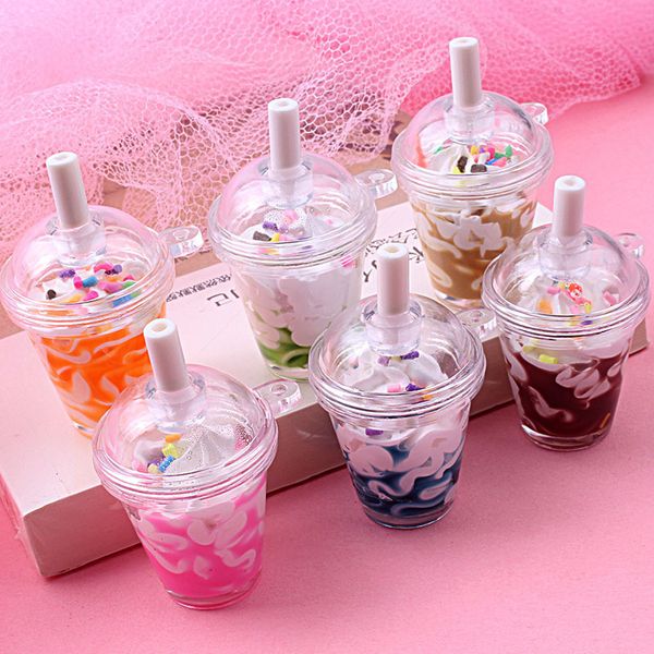 fine key chain creative milk tea cream cup bag pendant car trinket hanging factory, Silver
fine key chain creative milk tea cream cup bag pendant car trinket hanging factory, Silver