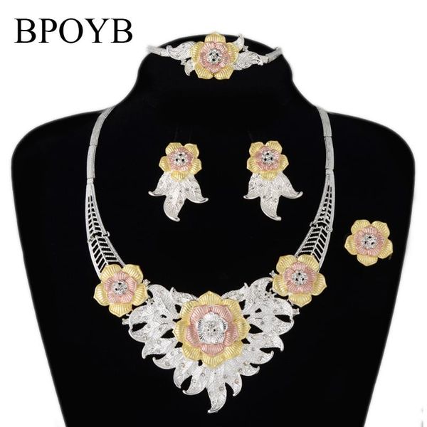 earrings & necklace bpoyb attractive silver color jewelri wholesal beautiful flower big 4 pieces dubai gold jewelry set
earrings & necklace bpoyb attractive silver color jewelri wholesal beautiful flower big 4 pieces dubai gold jewelry set