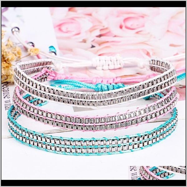 charm bracelets jewelry colorful handmade for women men rope chain twine bracelet summer jewelry drop delivery 2021 xucaq, Golden;silver
charm bracelets jewelry colorful handmade for women men rope chain twine bracelet summer jewelry drop delivery 2021 xucaq, Golden;silver