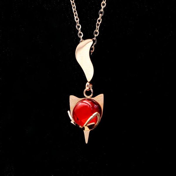 pendant necklaces fashion jewelry, red onyx firefox, rose gold necklace, titanium steel, female, Silver
pendant necklaces fashion jewelry, red onyx firefox, rose gold necklace, titanium steel, female, Silver