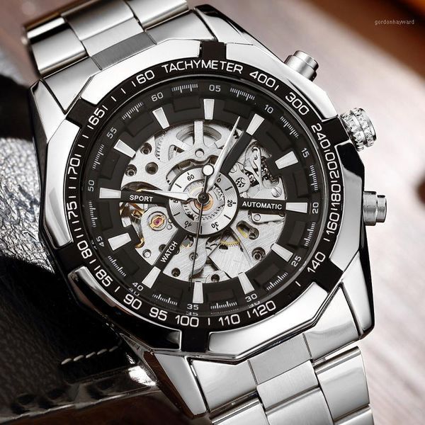 wristwatches fashion luxury brand silver skeleton sports automatic stainless steel bracelet chinese mechanical wrist watches men gift, Slivery;brown
wristwatches fashion luxury brand silver skeleton sports automatic stainless steel bracelet chinese mechanical wrist watches men gift, Slivery;brown