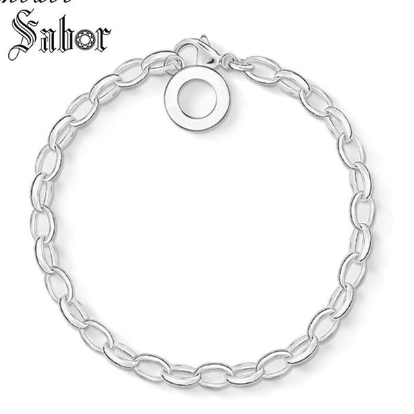 link, chain bracelets link 925 sterling silver fashion bracelet club jewelry for women & men female charm gift fit charms, Black
link, chain bracelets link 925 sterling silver fashion bracelet club jewelry for women & men female charm gift fit charms, Black