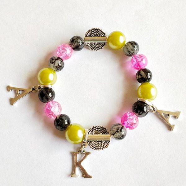 beaded, strands hand made elastic compound color greek letters fashion bracelet bangles for women jewelry, Black
beaded, strands hand made elastic compound color greek letters fashion bracelet bangles for women jewelry, Black