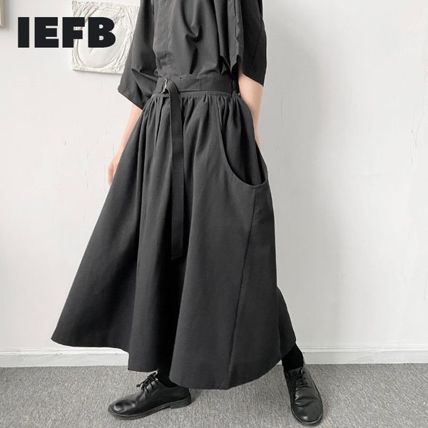 iefb women's causal japanese streetwear fashion a-line skirt loose lace up elastic waist black skirts big pockets y6254 210524
iefb women's causal japanese streetwear fashion a-line skirt loose lace up elastic waist black skirts big pockets y6254 210524