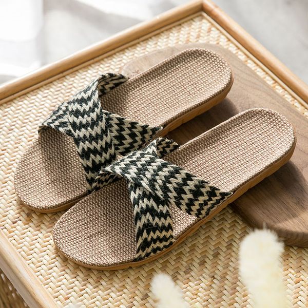home flax slipper men's indoor comfortable soft-soled non-slip floor sandal specials in various colors 40-45, Black
home flax slipper men's indoor comfortable soft-soled non-slip floor sandal specials in various colors 40-45, Black