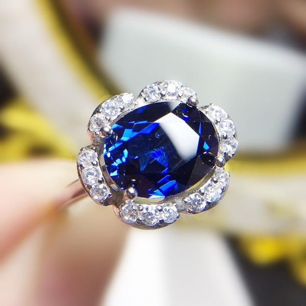 cluster rings per jewelry blue sapphire flower style ring 4ct gemstone 925 sterling silver fine women t20435, Golden;silver
cluster rings per jewelry blue sapphire flower style ring 4ct gemstone 925 sterling silver fine women t20435, Golden;silver